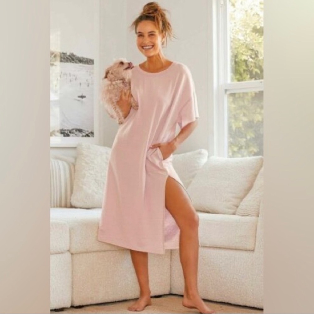 Free People Intimate Cozy Cool Girl Maxi Tee/Dress